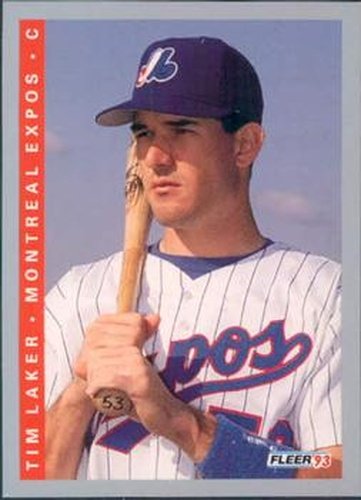 #77 Tim Laker - Montreal Expos - 1993 Fleer Baseball