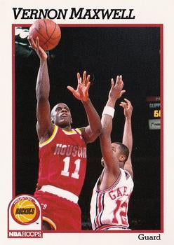 #77 Vernon Maxwell - Houston Rockets - 1991-92 Hoops Basketball