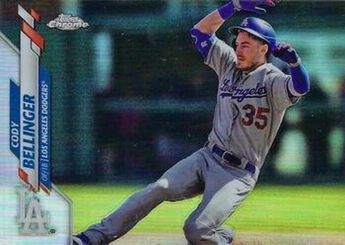 #77b Cody Bellinger - Los Angeles Dodgers - 2020 Topps Chrome Baseball