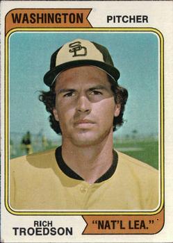 #77b Rich Troedson - San Diego Padres - 1974 Topps Baseball