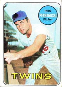 #77b Ron Perranoski - Minnesota Twins - 1969 Topps Baseball