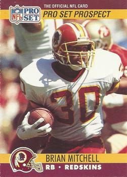 #780 Brian Mitchell - Washington Redskins - 1990 Pro Set Football