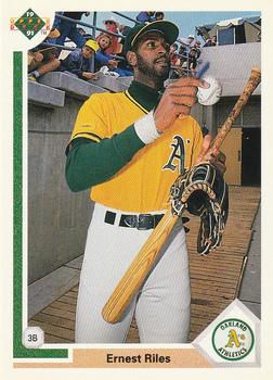 #780 Ernest Riles - Oakland Athletics - 1991 Upper Deck Baseball