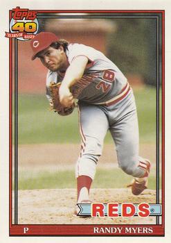 #780 Randy Myers - Cincinnati Reds - 1991 O-Pee-Chee Baseball
