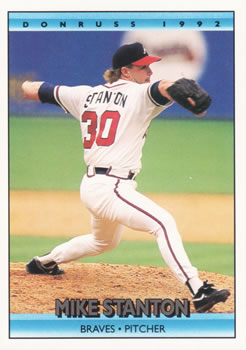 #780 Mike Stanton - Atlanta Braves - 1992 Donruss Baseball