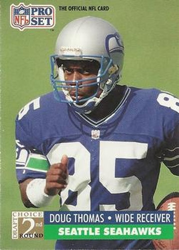 #780 Doug Thomas - Seattle Seahawks - 1991 Pro Set Football