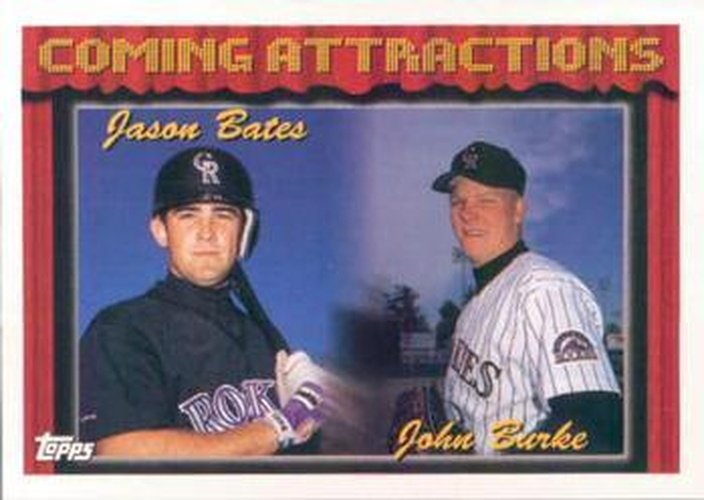 #780 Jason Bates / John Burke - Colorado Rockies - 1994 Topps Baseball
