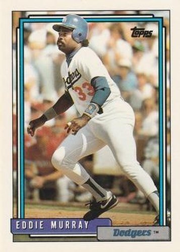 #780 Eddie Murray - Los Angeles Dodgers - 1992 Topps Baseball
