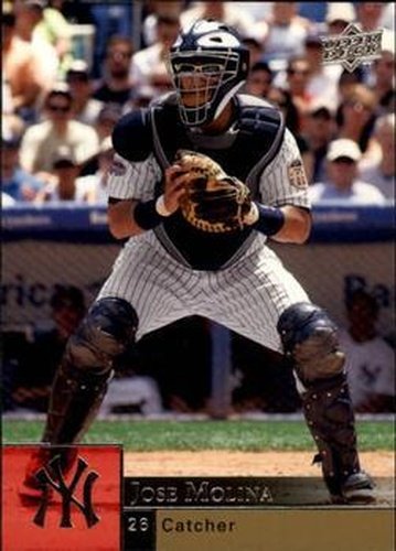 #780 Jose Molina - New York Yankees - 2009 Upper Deck Baseball