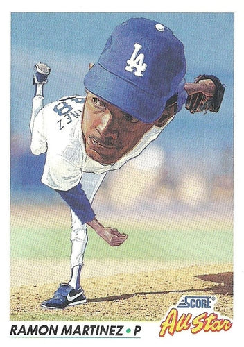 #780 Ramon Martinez - Los Angeles Dodgers - 1992 Score Baseball