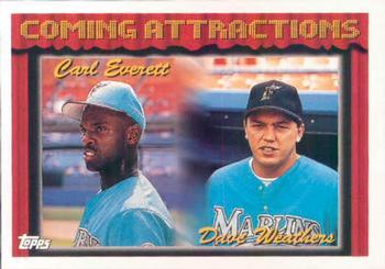 #781 Carl Everett / Dave Weathers - Florida Marlins - 1994 Topps Baseball