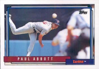 #781 Paul Abbott - Minnesota Twins - 1992 Topps Baseball