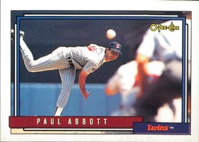 #781 Paul Abbott - Minnesota Twins - 1992 O-Pee-Chee Baseball