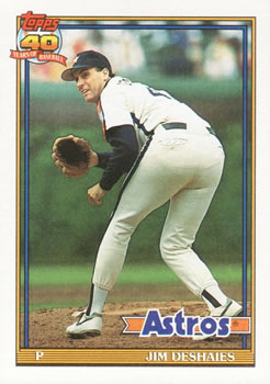#782 Jim Deshaies - Houston Astros - 1991 Topps Baseball