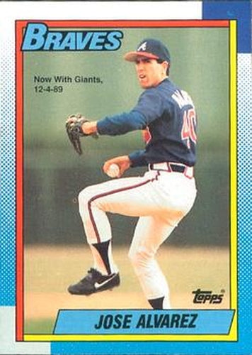 #782 Jose Alvarez - San Francisco Giants - 1990 O-Pee-Chee Baseball