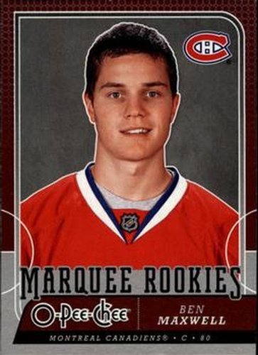 #782 Ben Maxwell - Montreal Canadiens - 2008-09 O-Pee-Chee Hockey