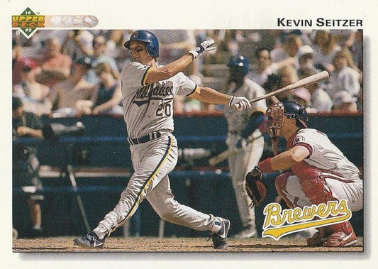 #783 Kevin Seitzer - Milwaukee Brewers - 1992 Upper Deck Baseball