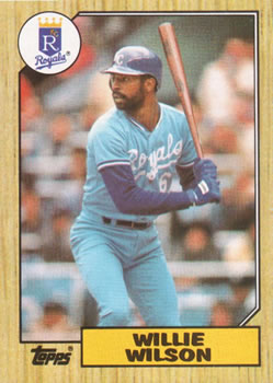 #783 Willie Wilson - Kansas City Royals - 1987 Topps Baseball