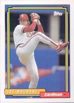 #783 Joe Magrane - St. Louis Cardinals - 1992 Topps Baseball