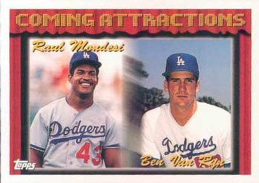 #783 Raul Mondesi / Ben Van Ryn - Los Angeles Dodgers - 1994 Topps Baseball