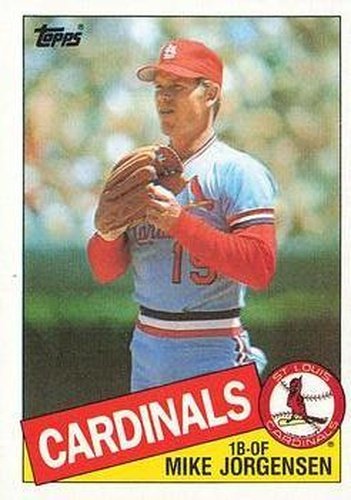 #783 Mike Jorgensen - St. Louis Cardinals - 1985 Topps Baseball