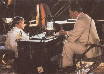 #43 Indy and Roosevelt play checkers outside nea - 1992 Pro Set Young Indiana Jones