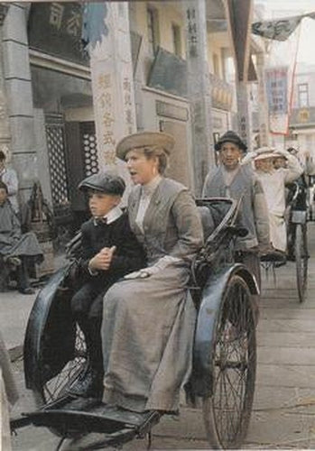 #61 Young Indy and his mother travel in one rick - 1992 Pro Set Young Indiana Jones