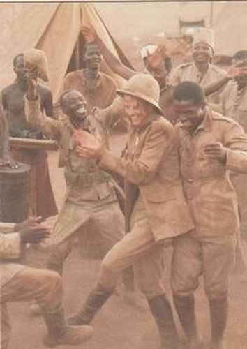 #71 The Askari troops celebrate their victory ov - 1992 Pro Set Young Indiana Jones