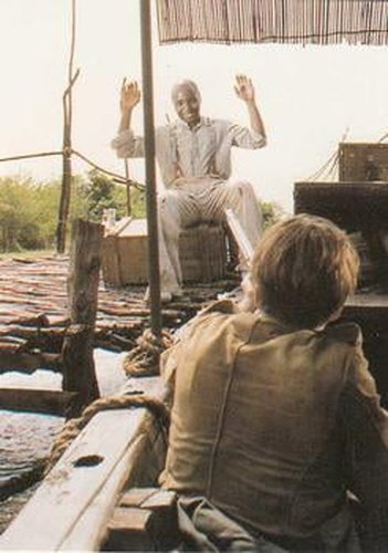 #88 Joseph throws his hands up in mock terror. H - 1992 Pro Set Young Indiana Jones
