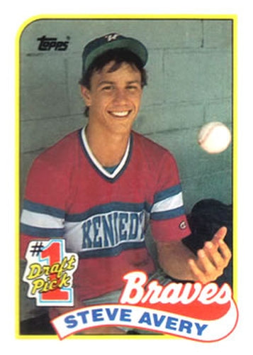 #784 Steve Avery - Atlanta Braves - 1989 Topps Baseball