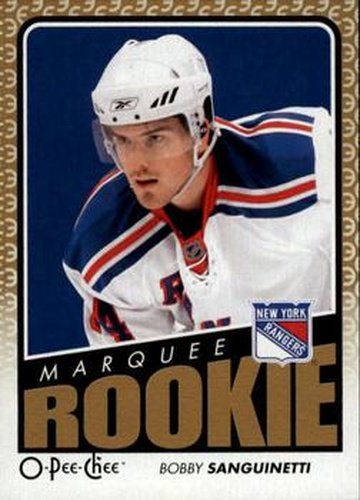 #784 Bobby Sanguinetti - New York Rangers - 2009-10 O-Pee-Chee Hockey