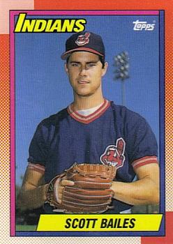 #784 Scott Bailes - Cleveland Indians - 1990 Topps Baseball