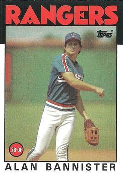 #784 Alan Bannister - Texas Rangers - 1986 Topps Baseball