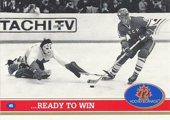 #46 ...Ready To Win / Game 5 Statistics - Canada / USSR - 1991-92 Future Trends Canada 72 Hockey