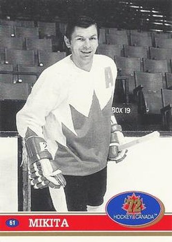 #61 Stan Mikita - Canada - 1991-92 Future Trends Canada 72 Hockey