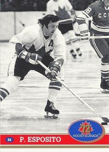#84 Phil Esposito - Canada - 1991-92 Future Trends Canada 72 Hockey