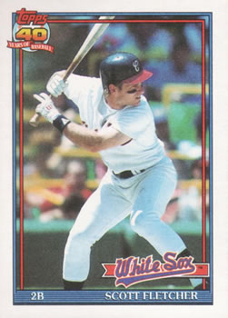 #785 Scott Fletcher - Chicago White Sox - 1991 Topps Baseball