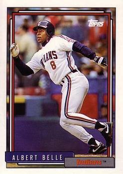 #785 Albert Belle - Cleveland Indians - 1992 Topps Baseball