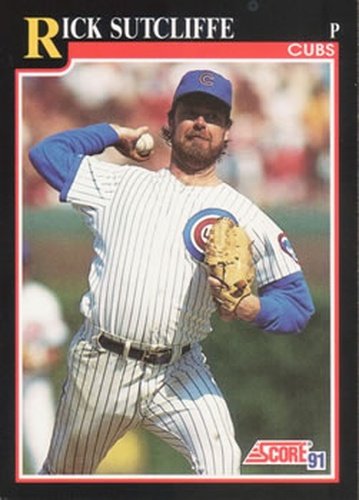 #785 Rick Sutcliffe - Chicago Cubs - 1991 Score Baseball