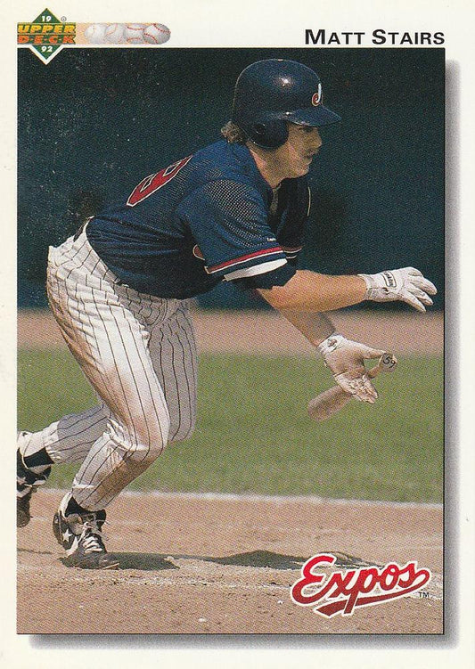 #786 Matt Stairs - Montreal Expos - 1992 Upper Deck Baseball