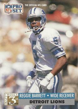 #787 Reggie Barrett - Detroit Lions - 1991 Pro Set Football