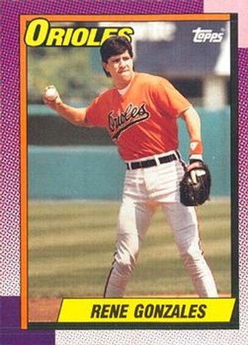 #787 Rene Gonzales - Baltimore Orioles - 1990 O-Pee-Chee Baseball
