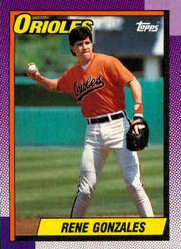 #787 Rene Gonzales - Baltimore Orioles - 1990 Topps Baseball