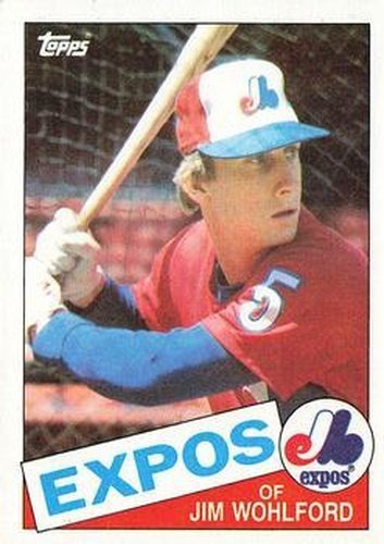 #787 Jim Wohlford - Montreal Expos - 1985 Topps Baseball