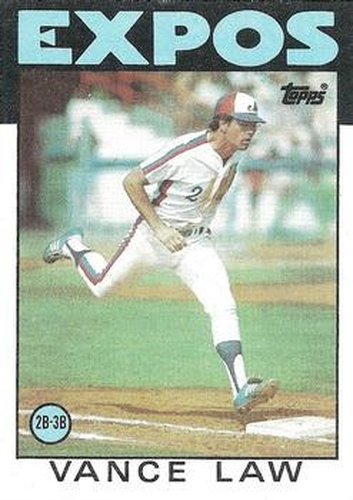 #787 Vance Law - Montreal Expos - 1986 Topps Baseball