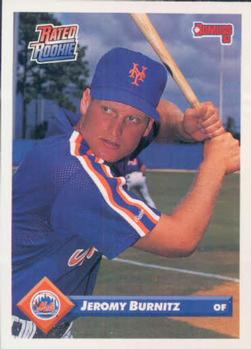 #787 Jeromy Burnitz - New York Mets - 1993 Donruss Baseball