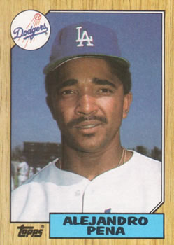 #787 Alejandro Pena - Los Angeles Dodgers - 1987 Topps Baseball