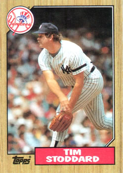 #788 Tim Stoddard - New York Yankees - 1987 Topps Baseball