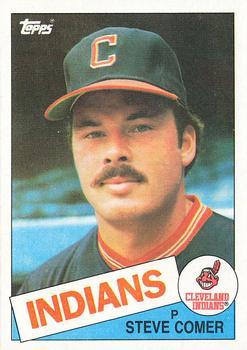 #788 Steve Comer - Cleveland Indians - 1985 Topps Baseball