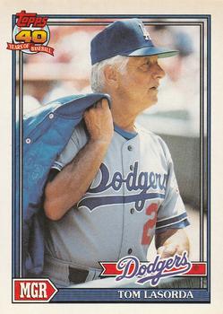 #789 Tom Lasorda - Los Angeles Dodgers - 1991 O-Pee-Chee Baseball